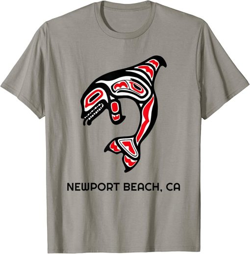 Newport Beach, California Native American Orca Killer Whale T-Shirt