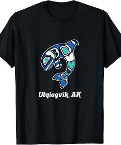 Utqiagvik AK Native American Tribal Orca Killer Whale T-Shirt