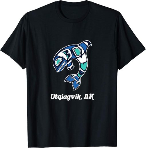 Utqiagvik AK Native American Tribal Orca Killer Whale T-Shirt