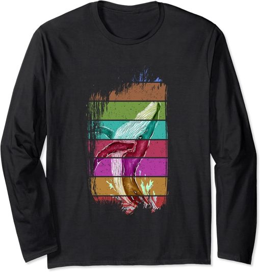 Retro Orca Long Sleeve T-Shirt