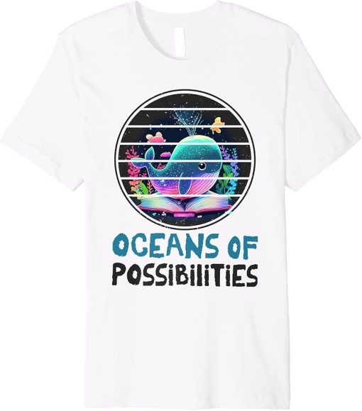 Oceans of Possibilities Summer Reading 2023 Retro Vintage Premium T-Shirt