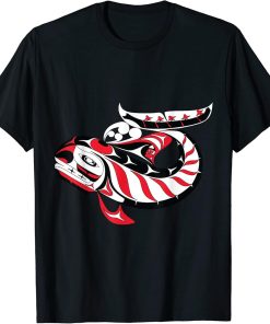 Native American Whale Design Art Orca T-Shirt